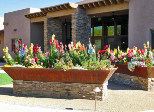 Academy Villas Patio Flowers