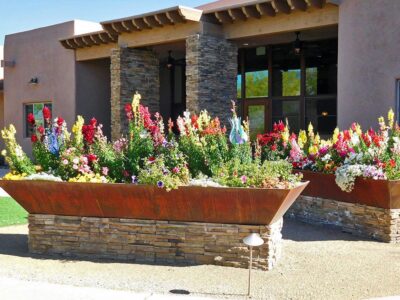 Academy Villas Patio Flowers
