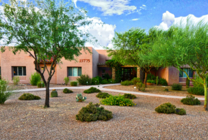 Academy Villas Front view of building