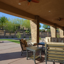 Academy Villas Patio seating area